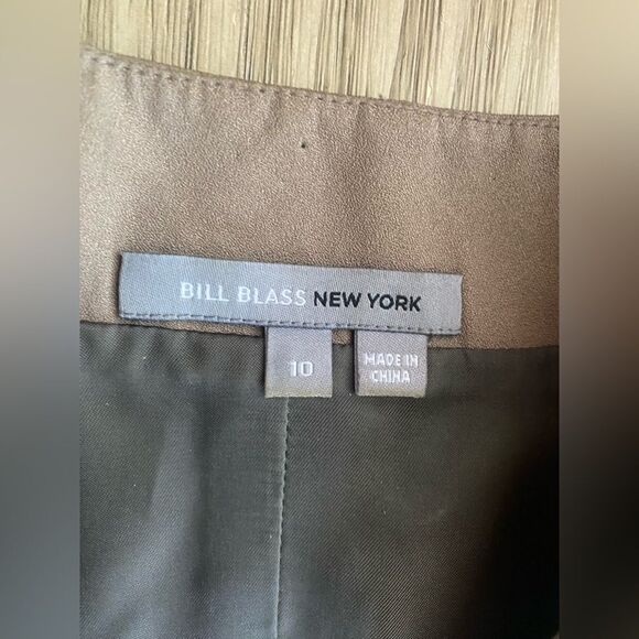 Bill Blass New York Top Woman Sz 10 Mocha Sleeveless structured Lined - Picture 4 of 14